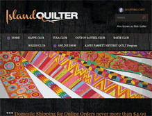 Tablet Screenshot of islandquilter.com